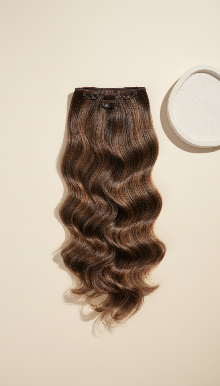 Seamless clip-in Remy extensions