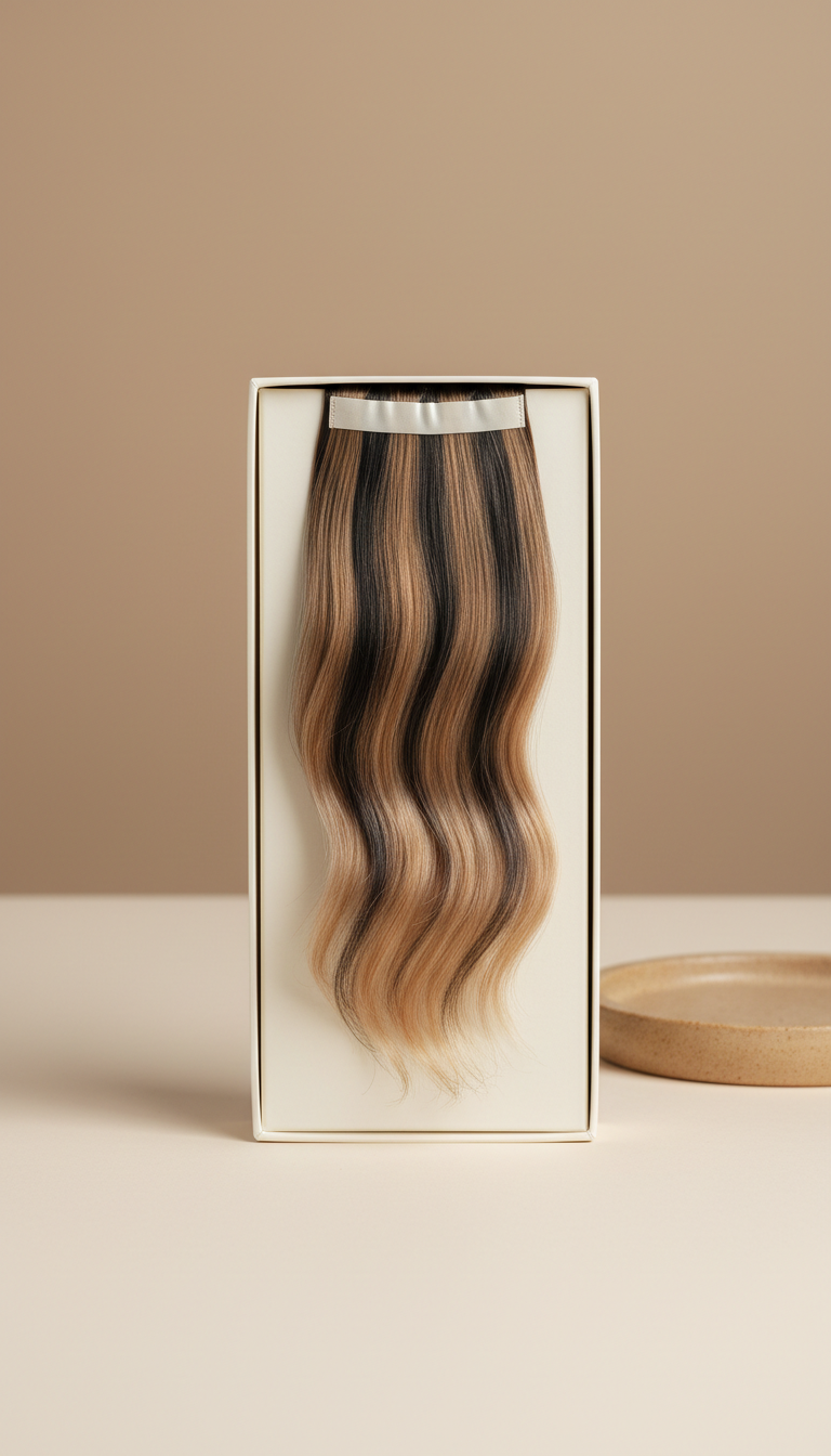 Tape-in Remy hair extensions